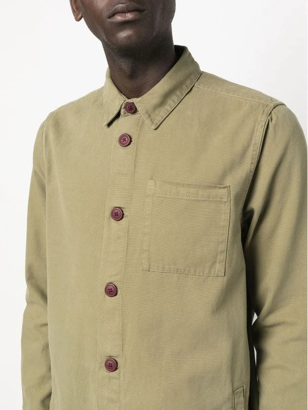 Washed Overshirt Cotton Jacket - Image 2