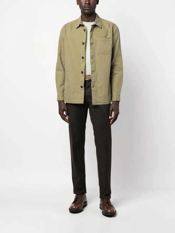 Washed Overshirt Cotton Jacket - Image 4