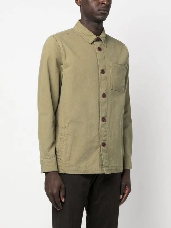 Washed Overshirt Cotton Jacket - Image 5