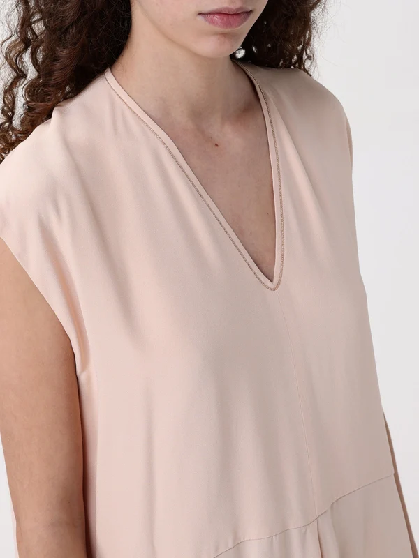 V-neck Sleeveless Midi Dress - Image 4