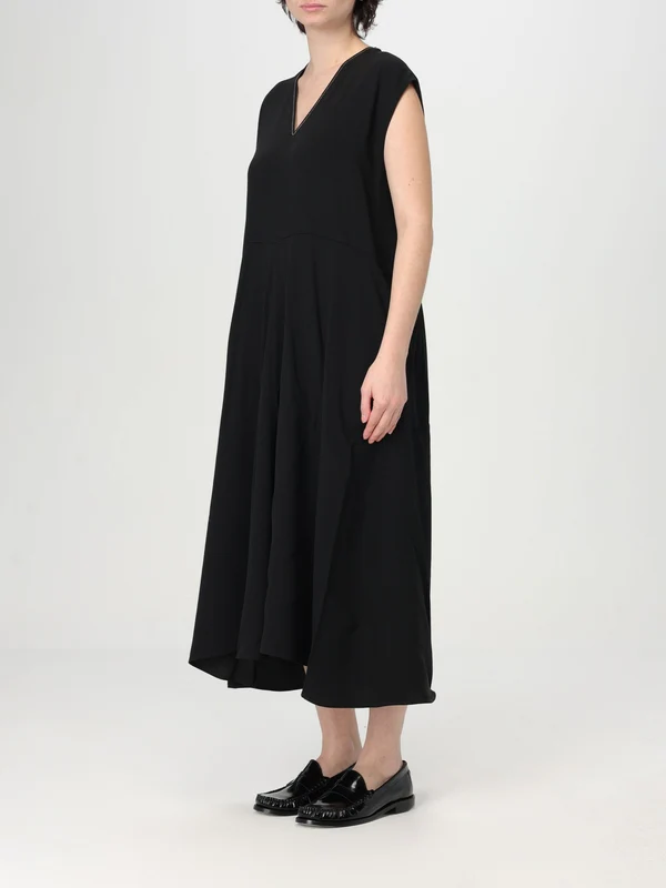 V-neck Sleeveless Midi Dress - Image 3