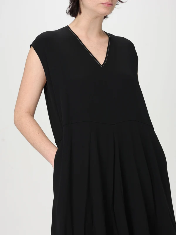 V-neck Sleeveless Midi Dress - Image 4