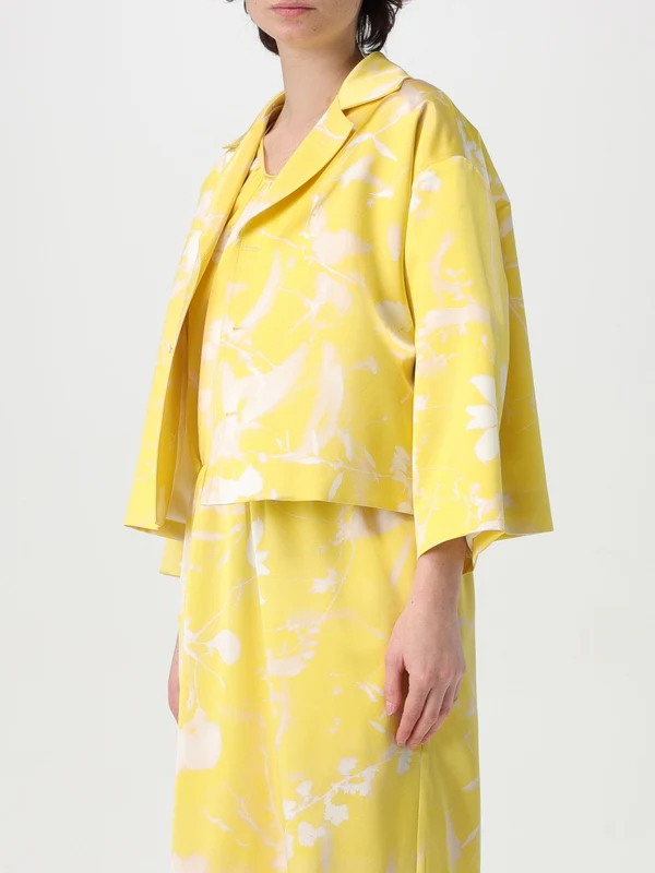 Flower Pattern Silk Jacket - Image 4