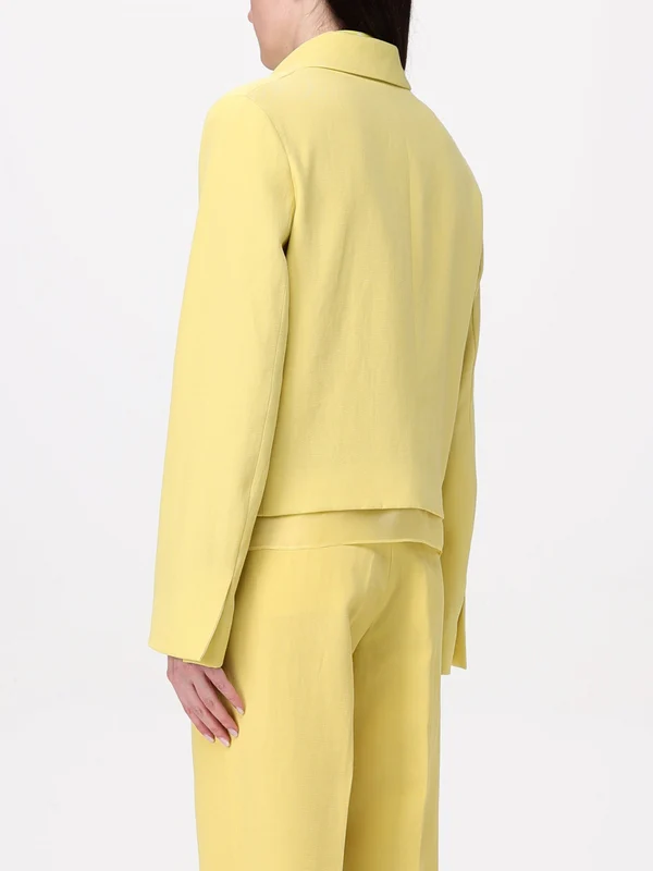 Layered Detail Virgin Wool Blend Jacket - Image 3