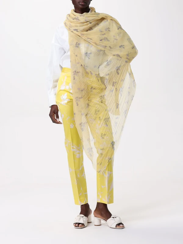 Flower Pattern Straight Pants - Image 2