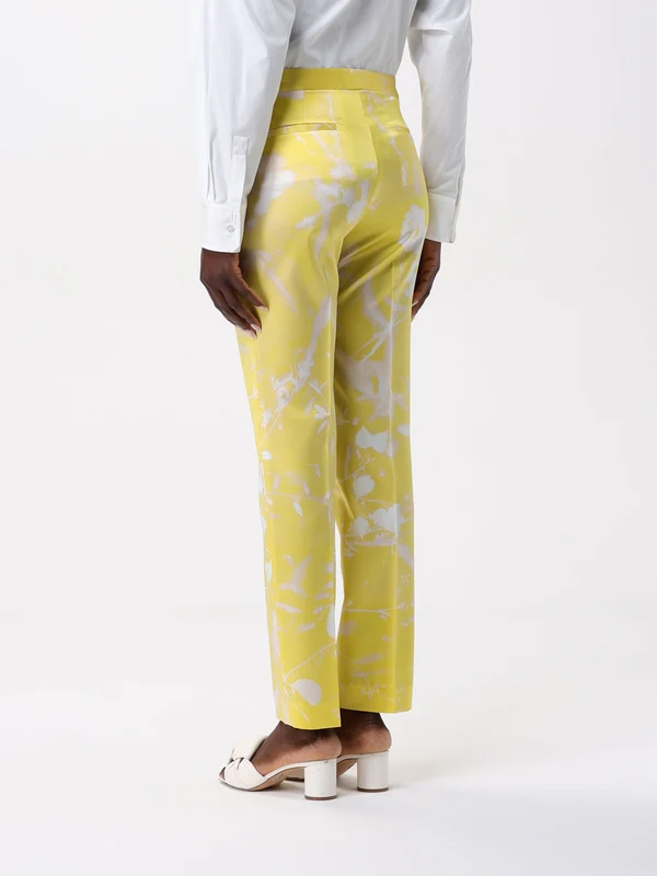 Flower Pattern Straight Pants - Image 3