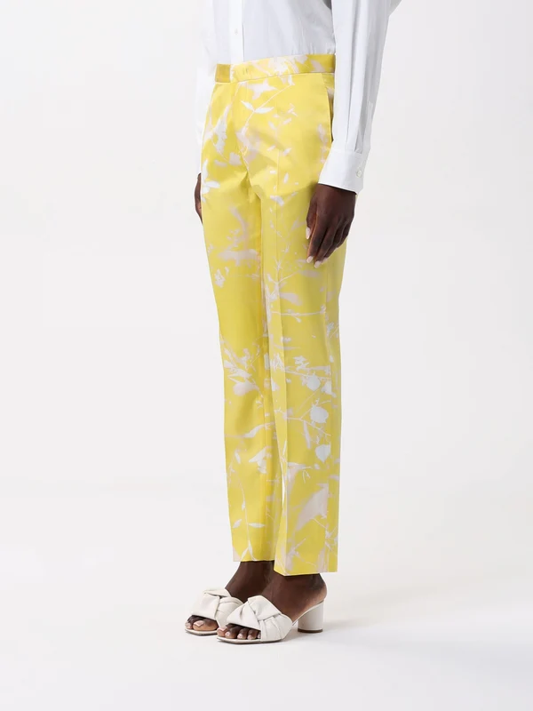Flower Pattern Straight Pants - Image 4