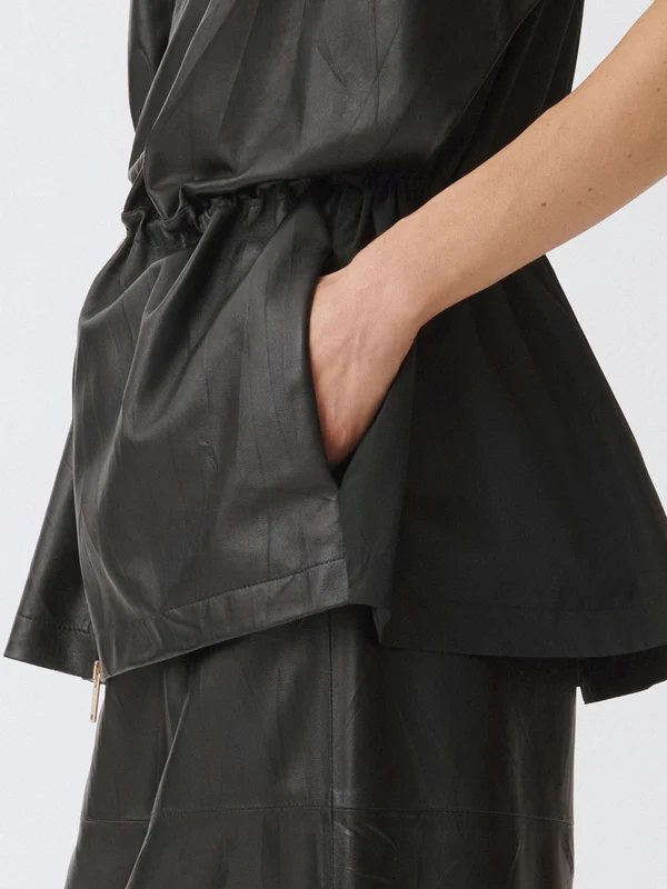 Drawstring Detail Hooded Short Sleeve Jacket - Image 4