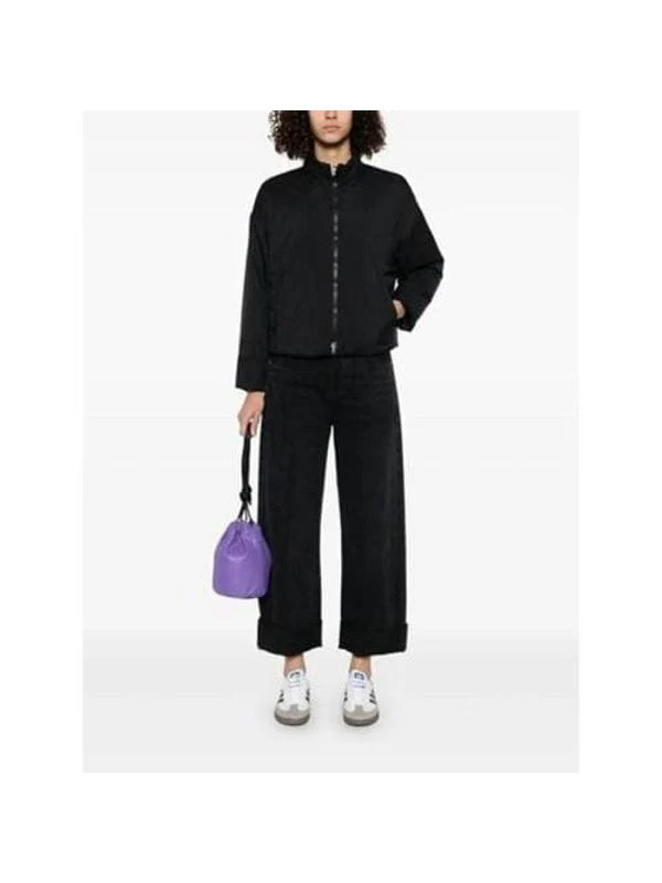 High-Neck Zip-Up Nylon Jacket - Image 2