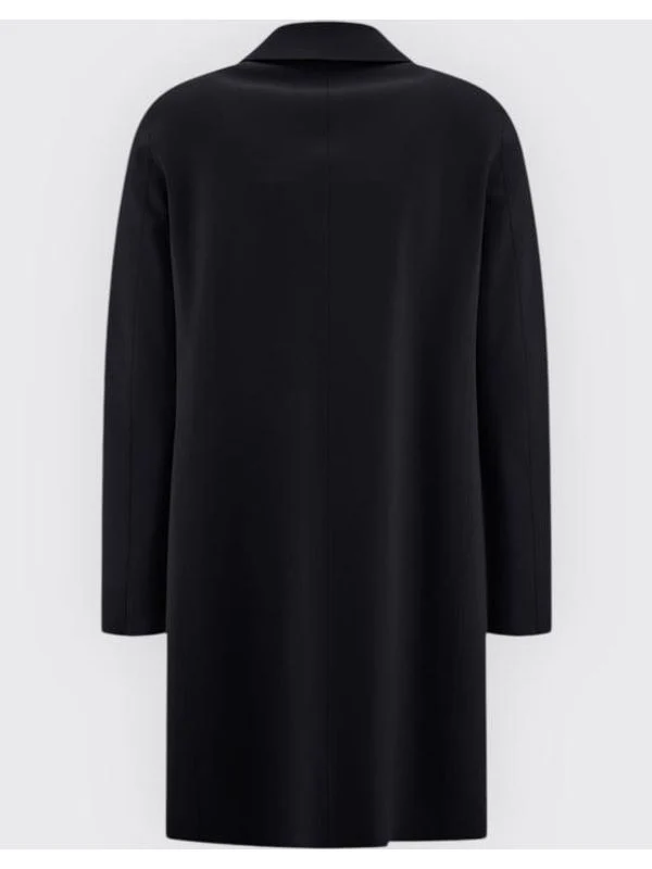Single-Breasted Nylon Blend Coat - Image 2