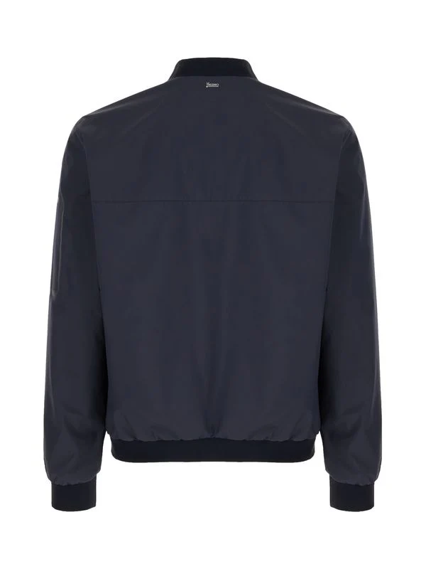 Back Logo Detail Nylon Bomber Jacket - Image 2
