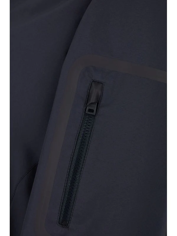 Back Logo Detail Nylon Bomber Jacket - Image 3