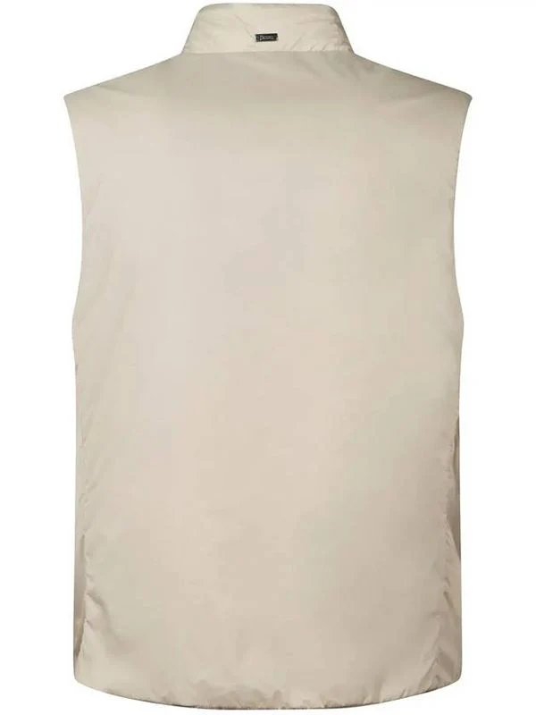 High Neck Zip-Up Padded Vest - Image 2
