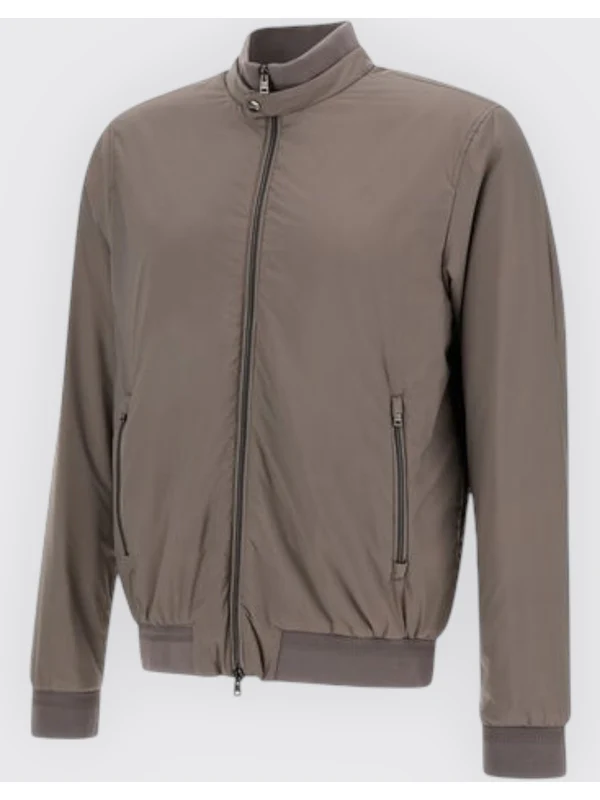 High-Neck Snap Detail Bomber Jacket - Image 3