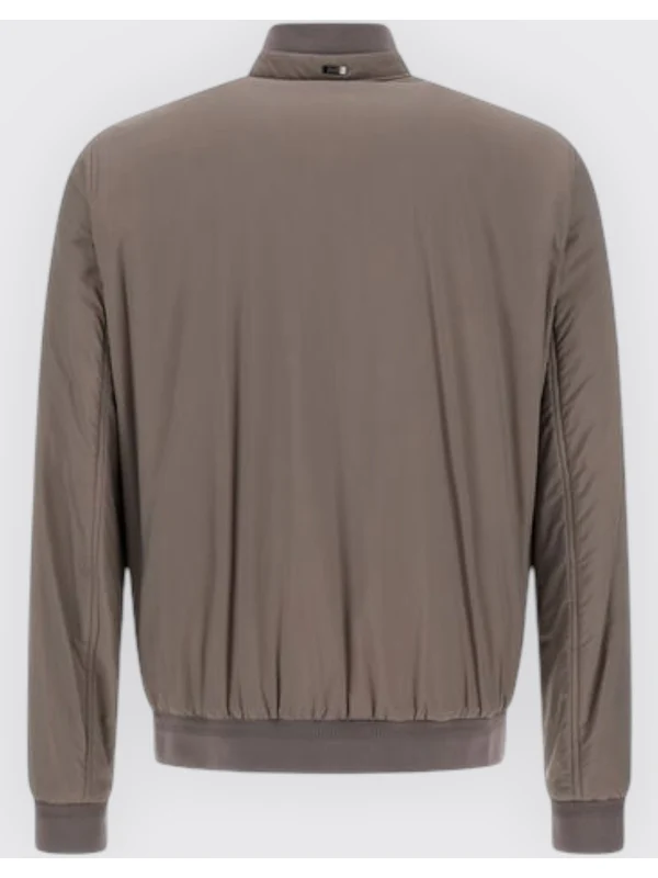 High-Neck Snap Detail Bomber Jacket - Image 4