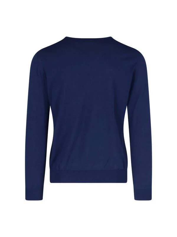 Crewneck Long-Sleeve Cotton Knit - Image 2