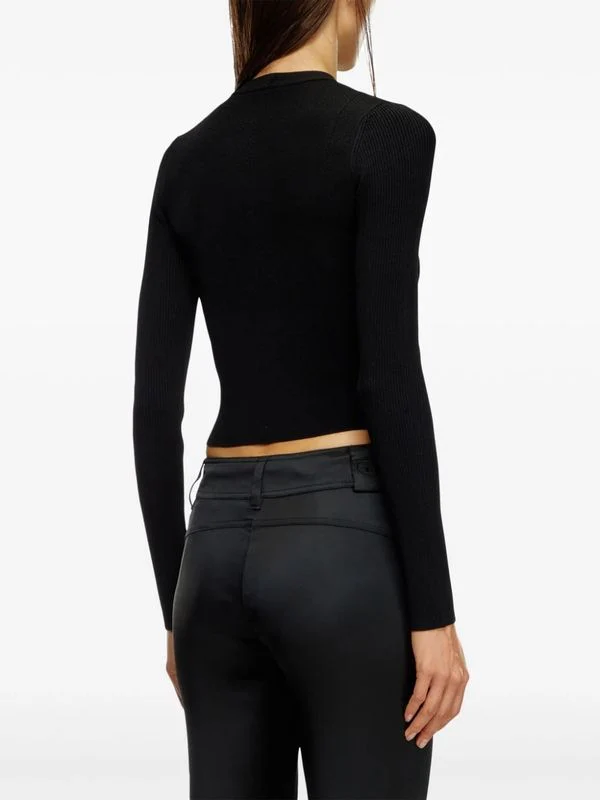 Logo Detail Crop Long-Sleeve Top - Image 4