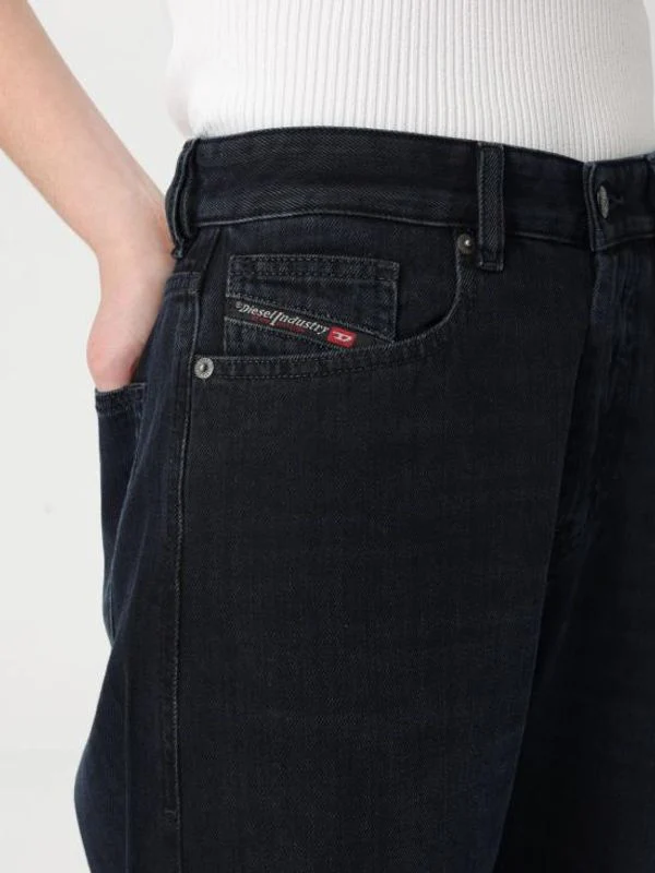 Back Logo Patch Denim Pants - Image 3