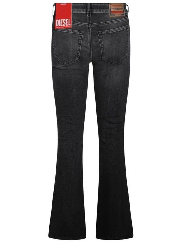 Back Logo Patch Bootcut Denim Pants - Image 2