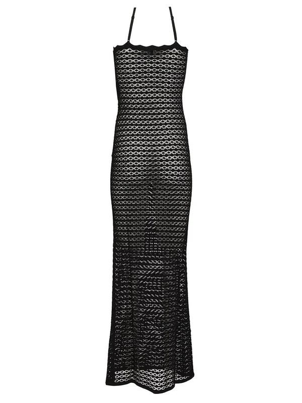 Pointelle Knit Long Dress - Image 2