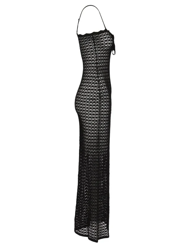 Pointelle Knit Long Dress - Image 3