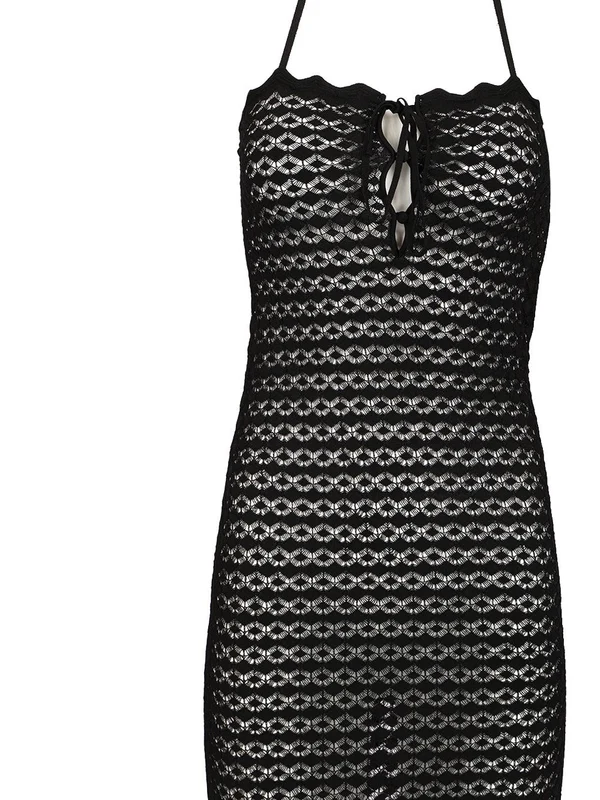 Pointelle Knit Long Dress - Image 4