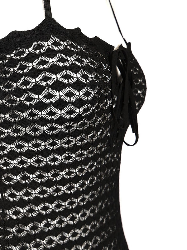 Pointelle Knit Long Dress - Image 5