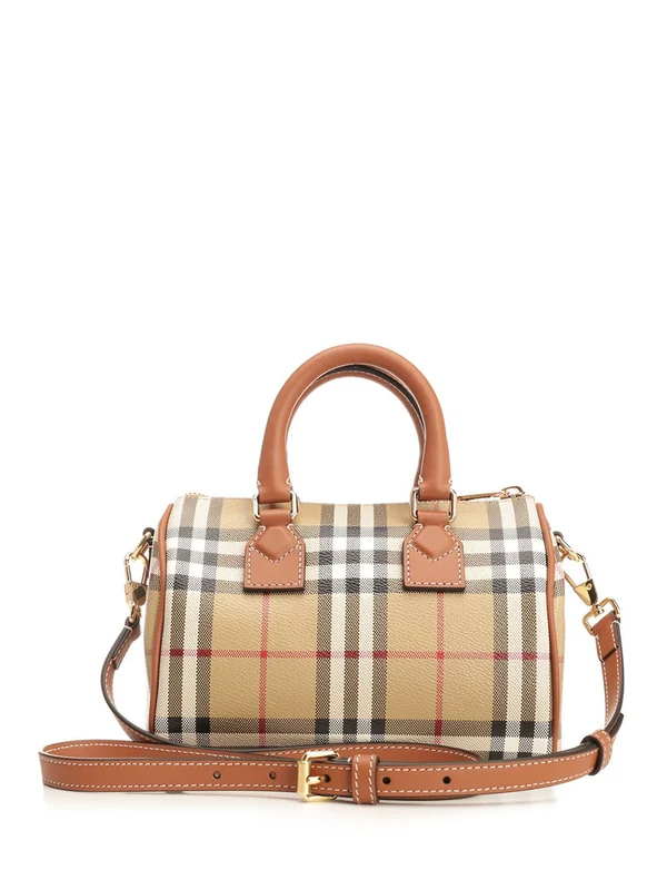 Check Pattern Mini Bowling Bag - Image 3