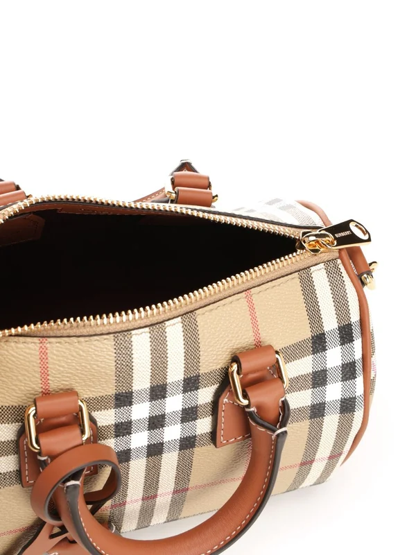Check Pattern Mini Bowling Bag - Image 4
