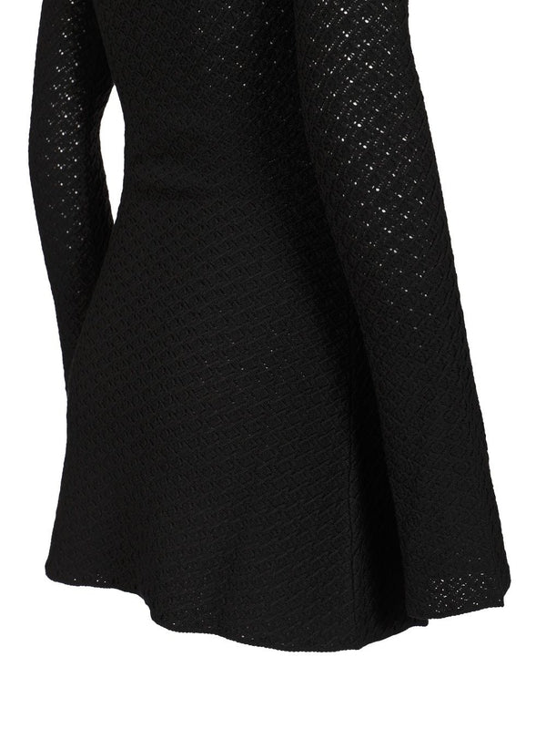 Crochet Wool Mini Dress - Image 9