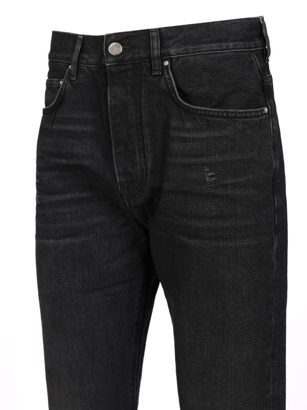 Relaxed Washed Denim Pants - Image 3