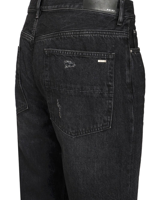 Relaxed Washed Denim Pants - Image 4