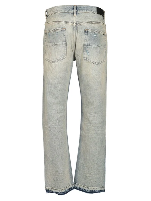 Relaxed Washed Denim Pants - Image 2