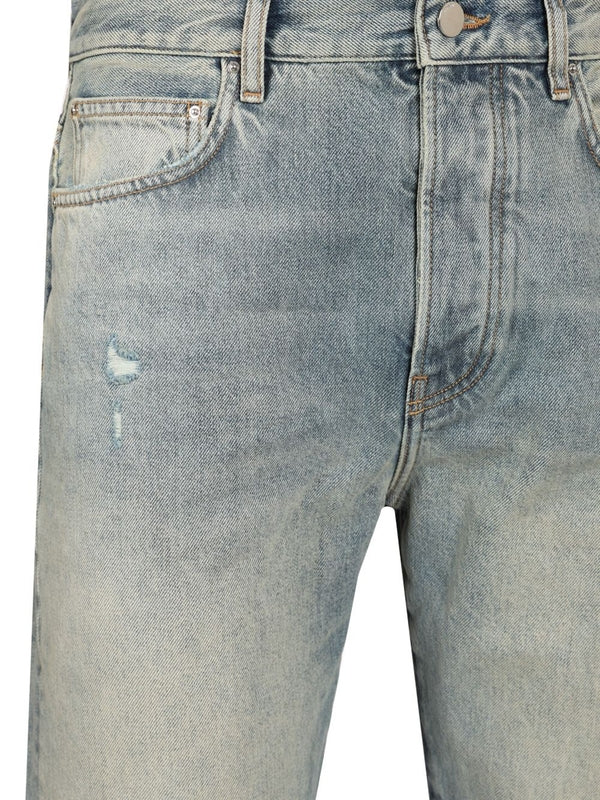 Relaxed Washed Denim Pants - Image 3