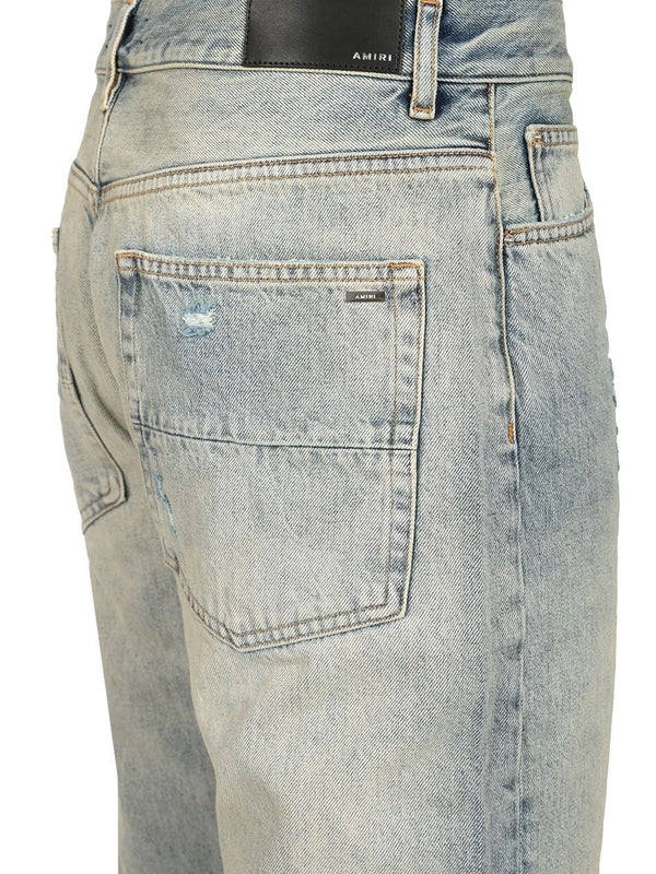 Relaxed Washed Denim Pants - Image 4