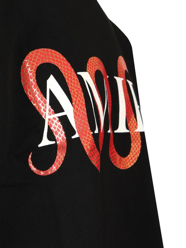 Snake Printed Short Sleeve T-shirt - Image 3