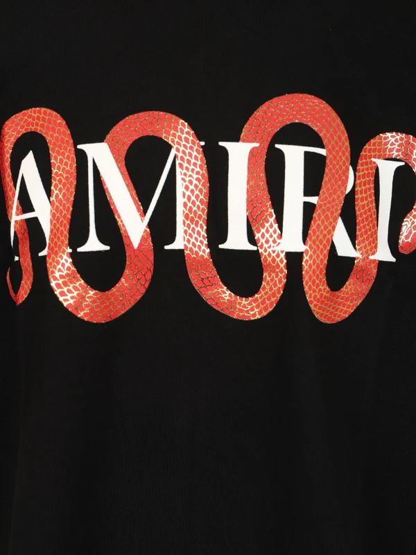 Snake Printed Short Sleeve T-shirt - Image 4