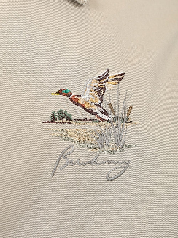 Embroidered Logo Field Cotton Jacket - Image 4