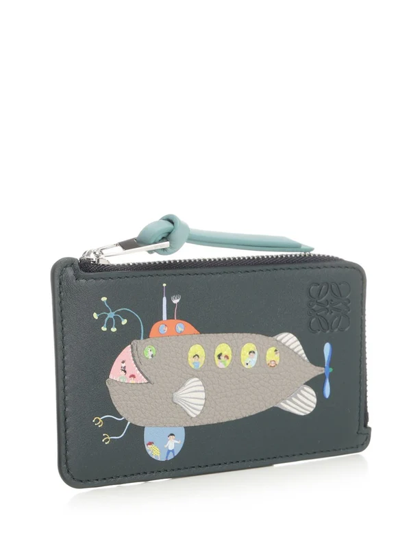 Submarine Anagram Leather Card Wallet - Image 2
