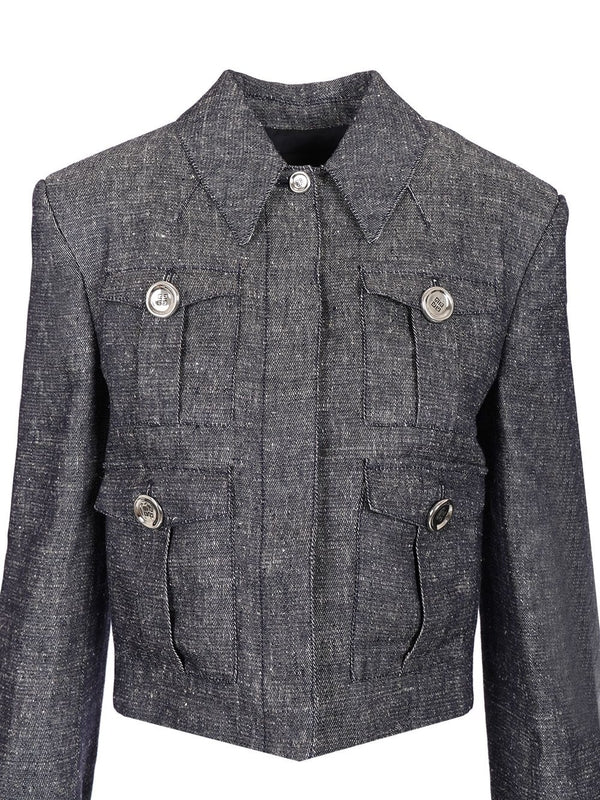 4G Linen Blend Short Jacket - Image 4