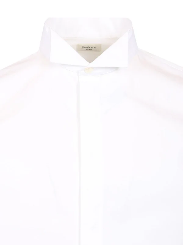 Wing Collar Cotton Shirt - Image 3