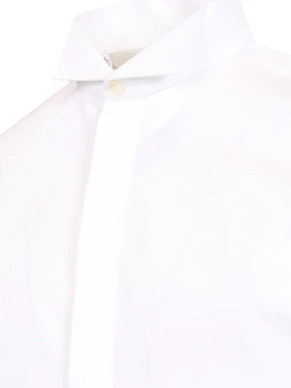 Wing Collar Cotton Shirt - Image 4