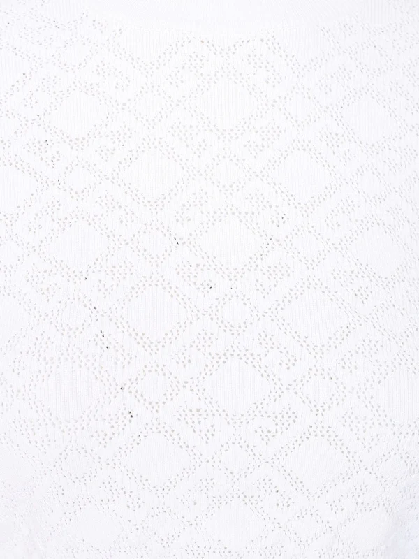 Monogram 72 Jacquard Crop Short Sleeve Sweater - Image 3