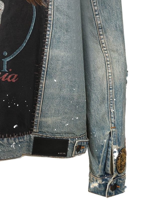 Pegasus Vintage Effect Denim Jacket - Image 6