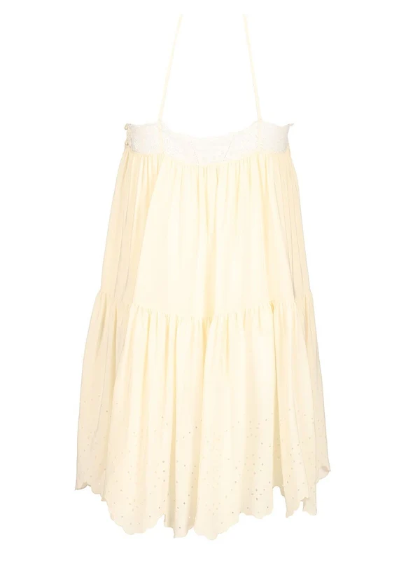 Lace Silk Mini Dress - Image 2