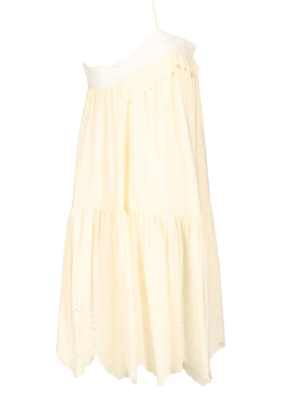 Lace Silk Mini Dress - Image 3
