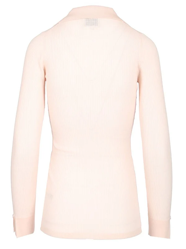 Super Fine Wool Polo Cardigan - Image 3