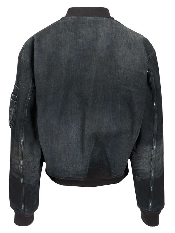 Washed Denim Bomber - Image 2