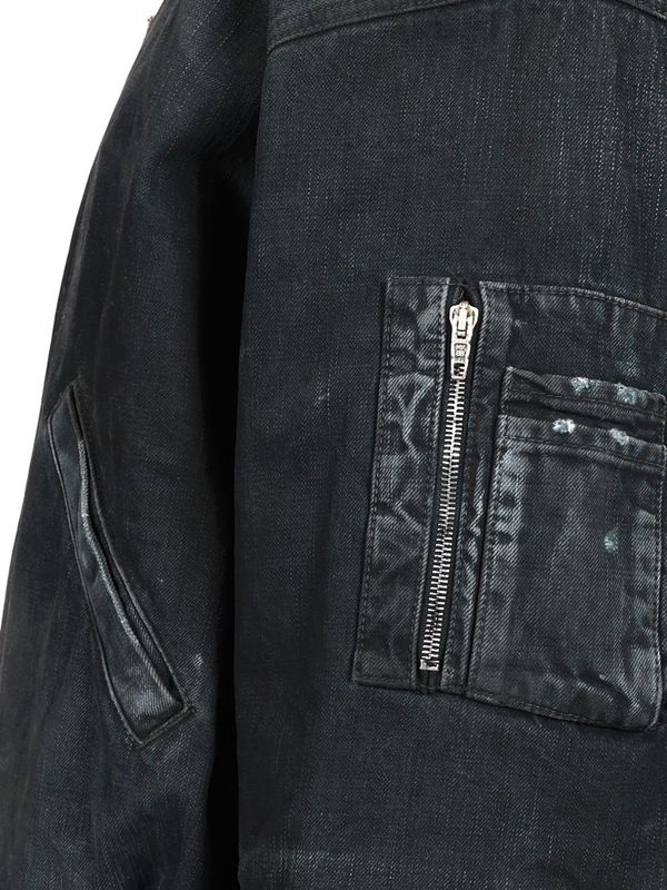 Washed Denim Bomber - Image 4