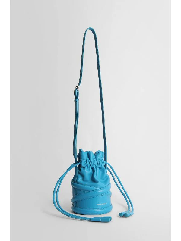 Curve Leather Bucket Bag - Image 2